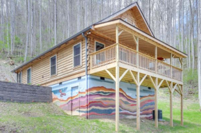 Furnished Deck and Fire Pit Serene Marshall Cabin!